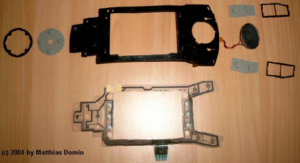 the parts of the button frame